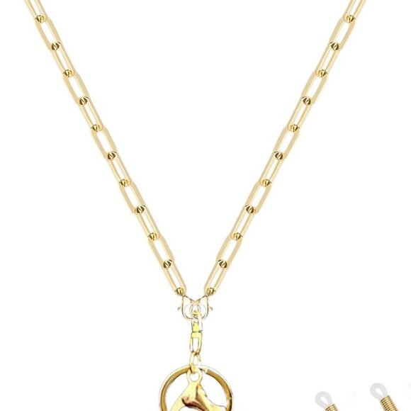 Lanyards for ID Badges Gold Chain Necklace Key Lanyard for Women Classy Fashion - Picture 4 of 7